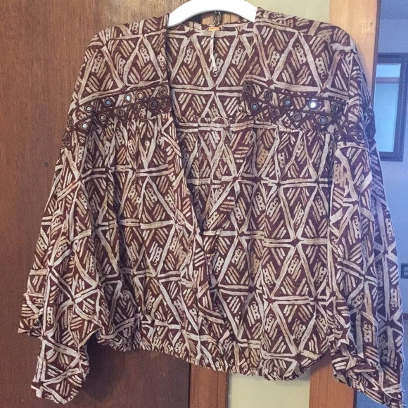 Free People Waverly Pattern Short Sleeve Top - Picture 4 of 14